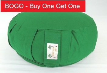 Kakaos Button Buckwheat Zafu SZ.  Buy One Get One Free